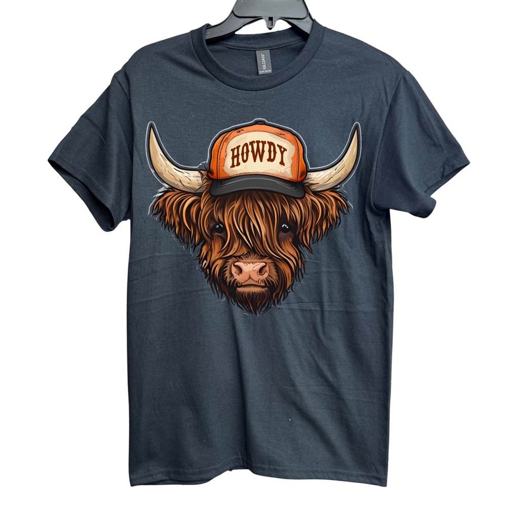 Western Cowboy Black Graphic Tee